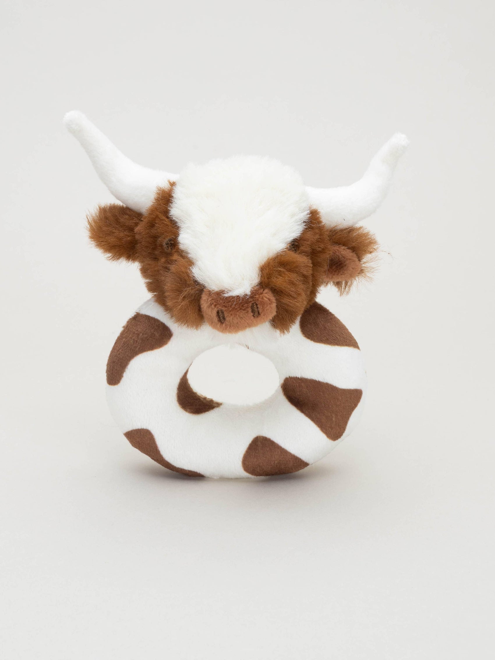 Baby Rattle, Texas Longhorn Highland Cow