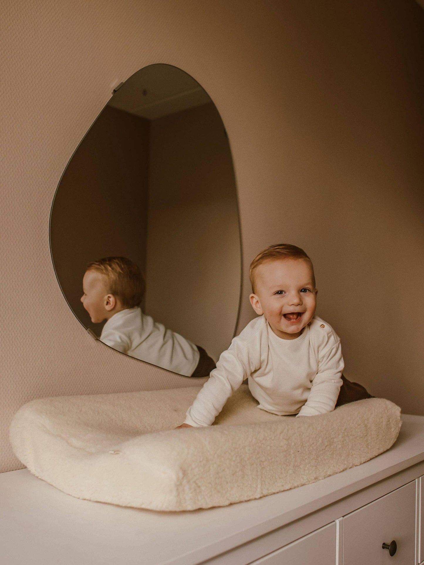 Changing mat cover 50x70 - Merino wool