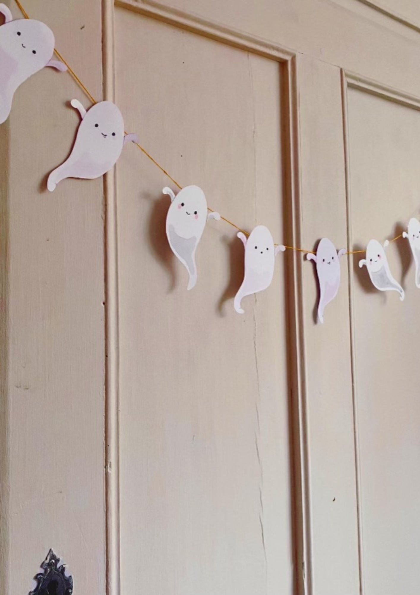 Halloween - papercutouts with bats, ghosts and pumpkins