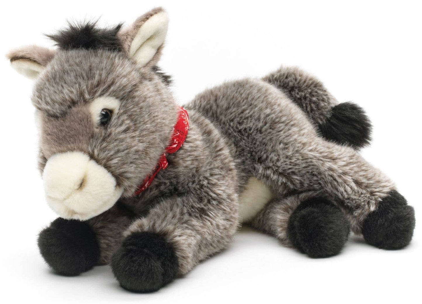 Donkey with scarf, cuddly toy