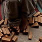 Natural blocks in tray - 30 pcs