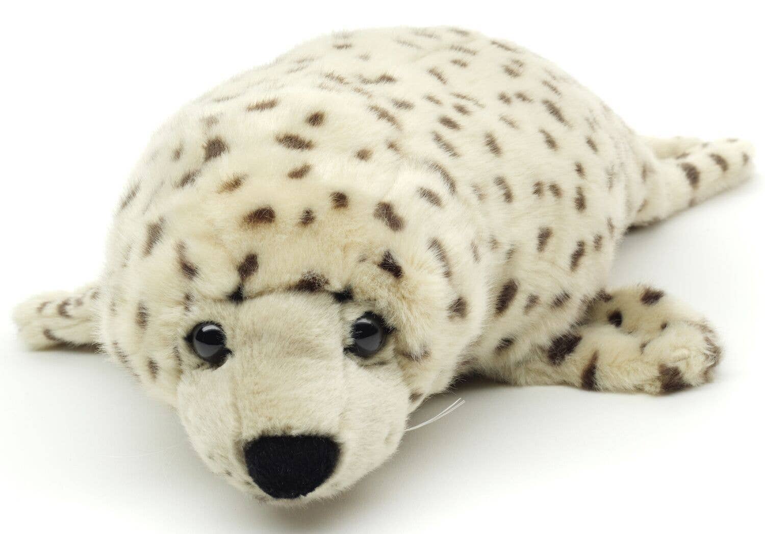 Grey-Dotted Seal Plush, Large, 46 cm, Super Soft & Recycled Filling