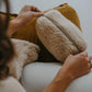 Toiletry Bag, Sand, 100% Natural Wool
