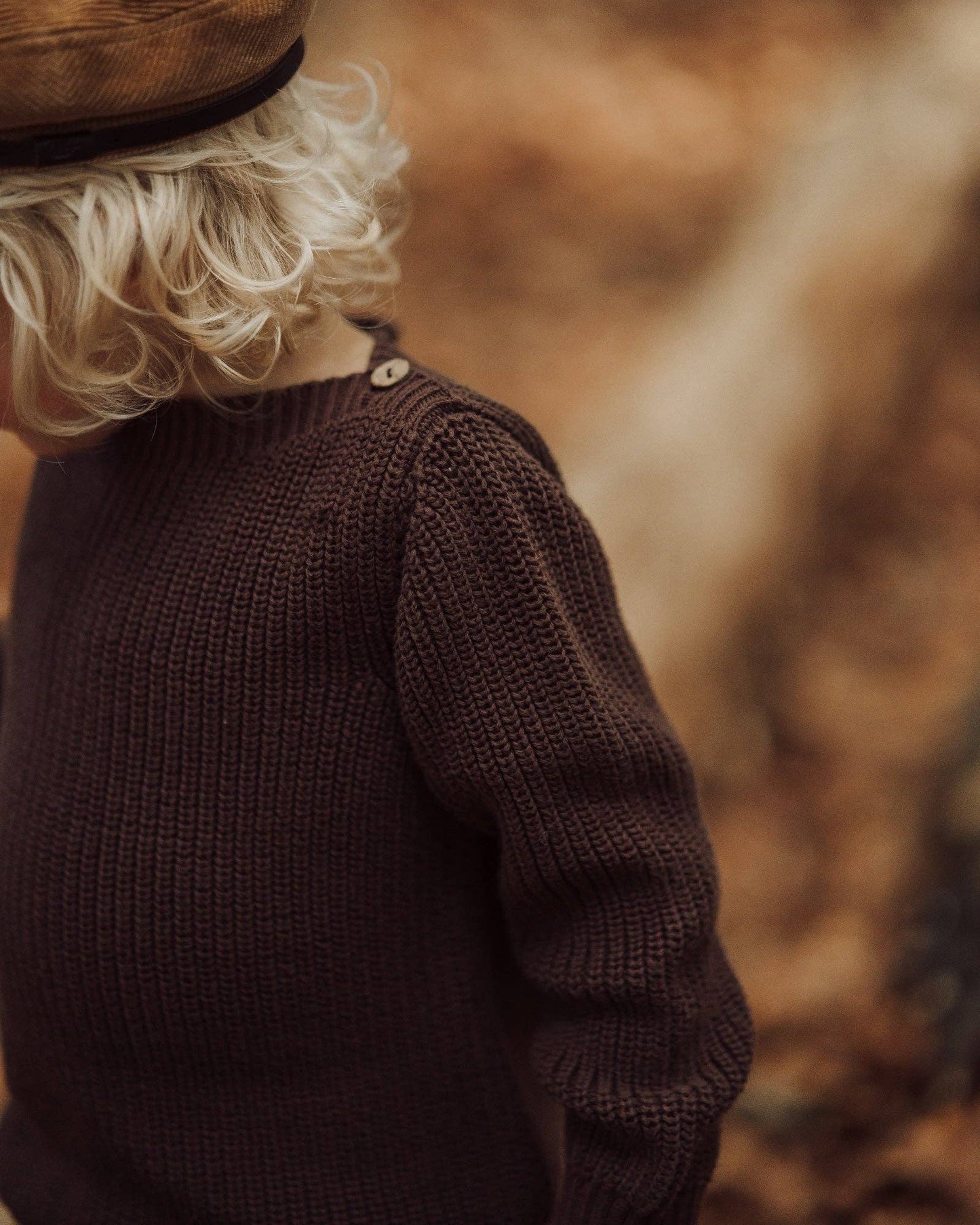 Bello Sweater, Brown, 100% Organic Cotton