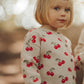 Cherry Vibes Cardigan, 100% Organic Cotton
