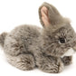 Angora Rabbit Plush, Lying, Gray, 18 cm, Super Soft & Recycled Filling
