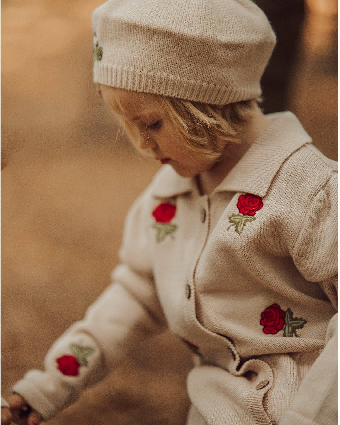 Rose Cardigan, 100% Organic Cotton