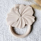 Hibiscus Silicone Teether - Beige