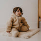 Teddy Onesie, Sand, 100% Natural Wool