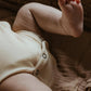 Wool Long Sleeve Wrap Body, Merino Wool, Natural