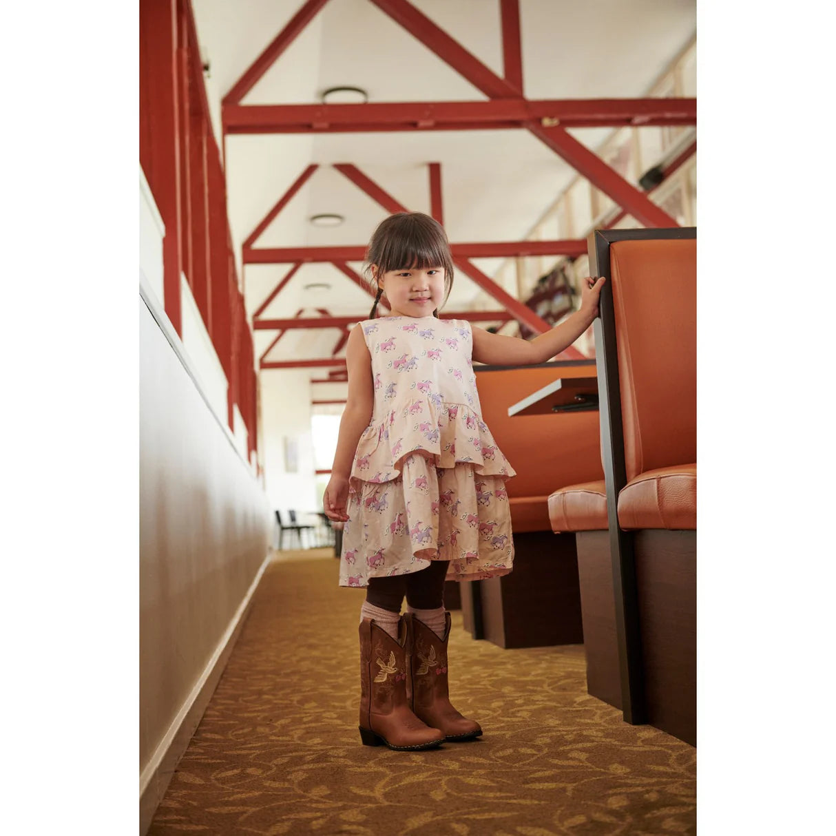 Kids Cognac Dove Limited Cowboy Boots - Bootstock & Copenhagen Colors