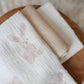 Muslin Burp Cloth Set, 3 Pack, Bunny Print
