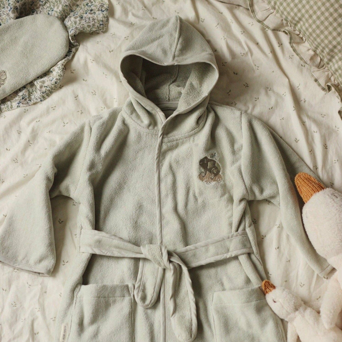 Children's Towelling Robe, Frog