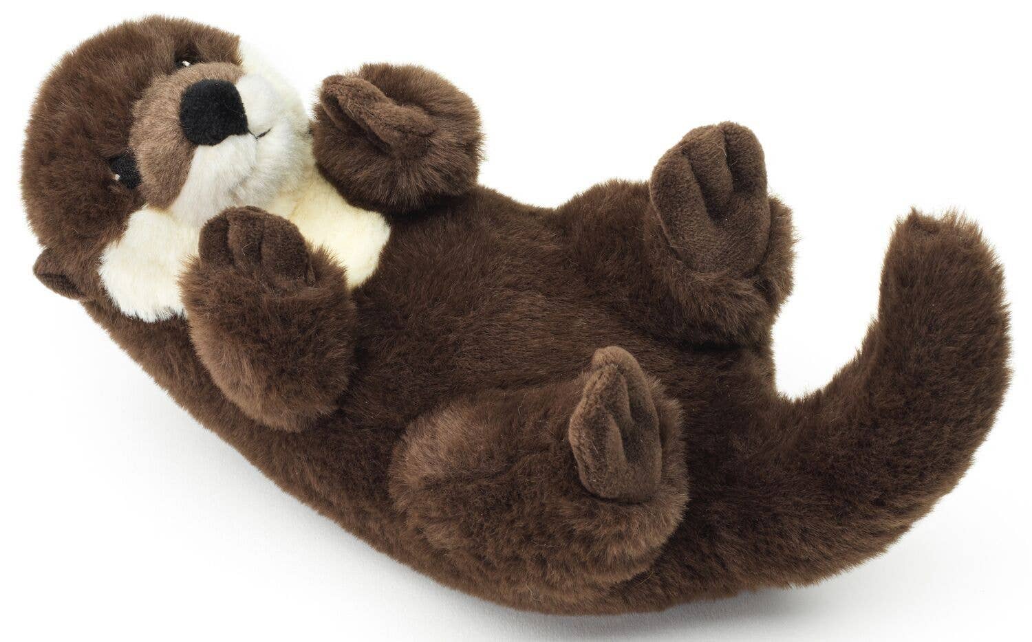 Otter Plush, Lying Backswimmer, Eco-Line 100% Recycled, 26 cm