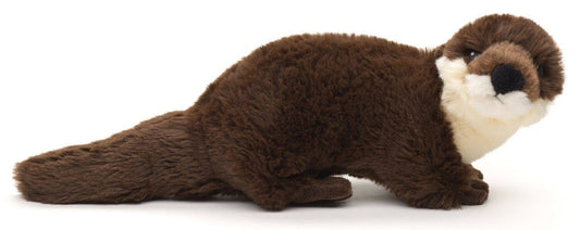 Otter Plush, Standing, Eco-Line 100% Recycled, 25 cm, Embroidered Eyes