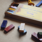 Beeswax Block Rubbing Crayons, Set of 14 Natural Colours