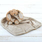 Bunny Baby Plush Soft Toy, Soother & Comforter, Brown