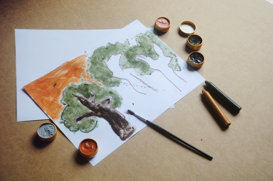 Kids’ Natural Earth & Mineral Watercolour Paint Set, 8 Colours