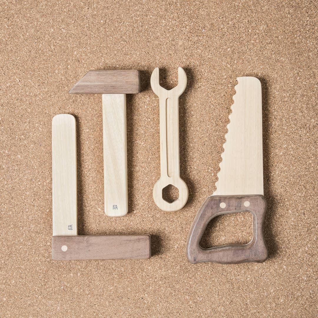 Fanny & Alexander, Wooden Tool Set, Classic Pretend Play Toys