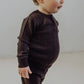 Wool Rib Henley Top - Storm