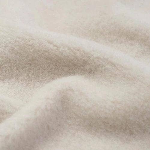 Wool Crib Blanket, Camel & Merino Wool, 60×120 cm – Creme