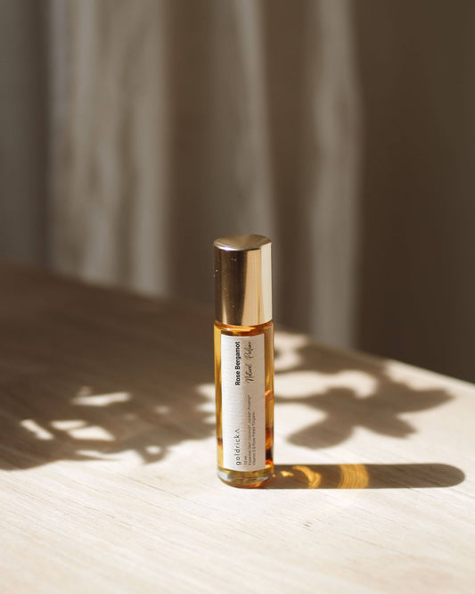 Natural Perfume Roller: Palo Santo & Chamomile Flowers