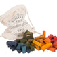 Rainbow blocks in sack - 100 pcs