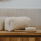 Toiletry Bag, Sand, 100% Natural Wool