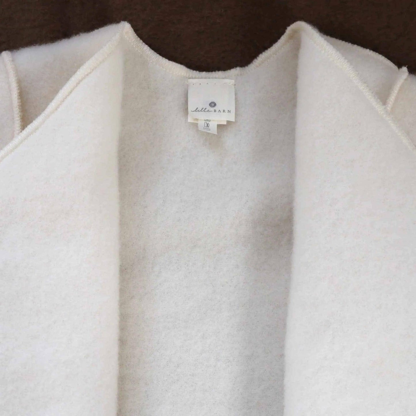 Merino Wool Fleece Newborn Jacket, Natural