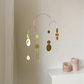 #2 Kinetic Brass Mobile, Small Wave Art, Handmade