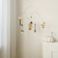 #1 Kinetic Brass Mobile, Small Wave Art, Handmade