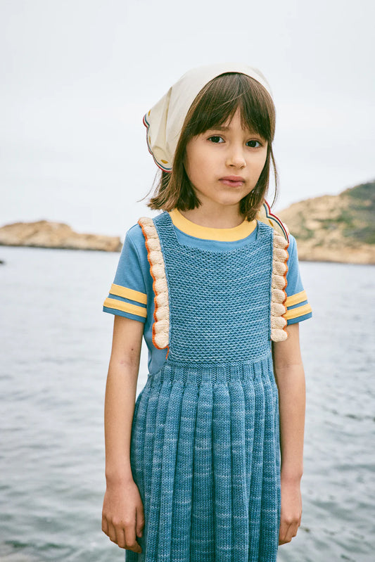 Misha & Puff, Louisa Pinafore Dress, Blueslate
