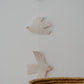 Nursery Mobile, Aléa, Birds, Milk, 100% Natural Wool
