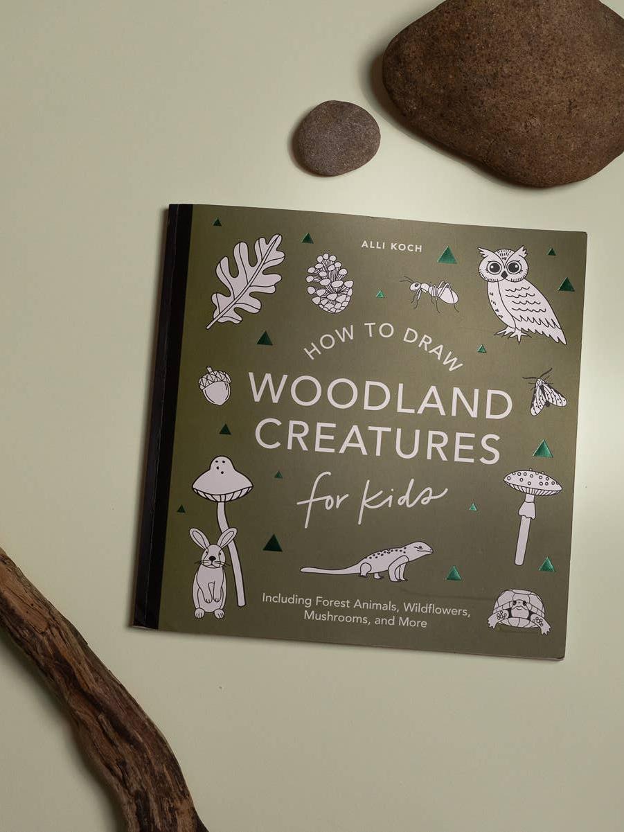 Mushrooms & Woodland Creatures: Kids How to Draw Book (fall)