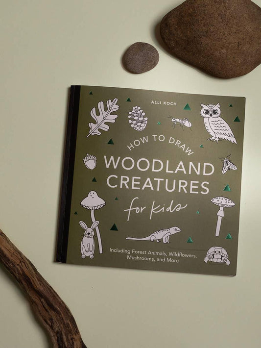 Mushrooms & Woodland Creatures: Kids How to Draw Book (fall)