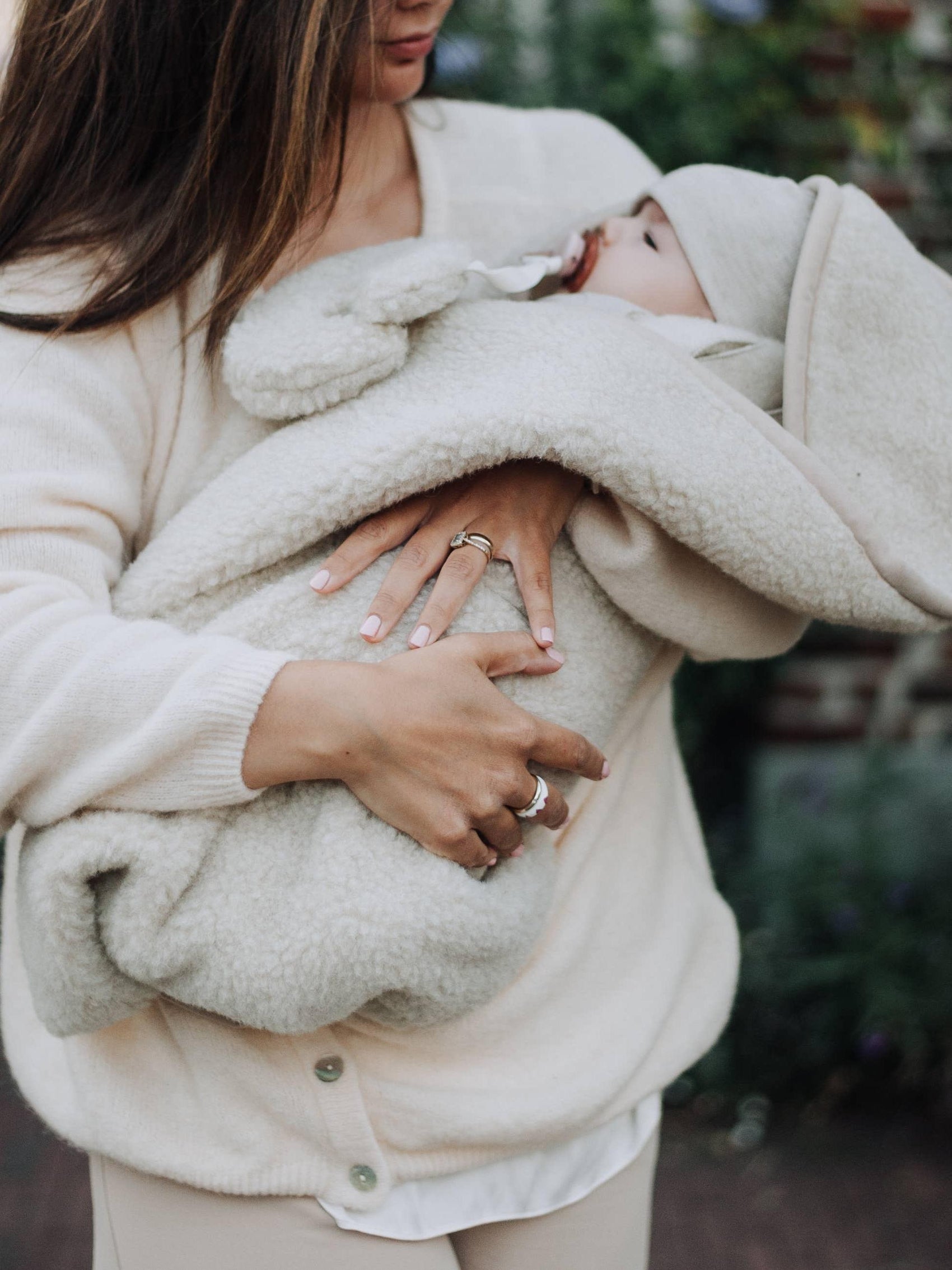 Baby Wool Blanket, Wrap, 100% Merino Wool, Natural