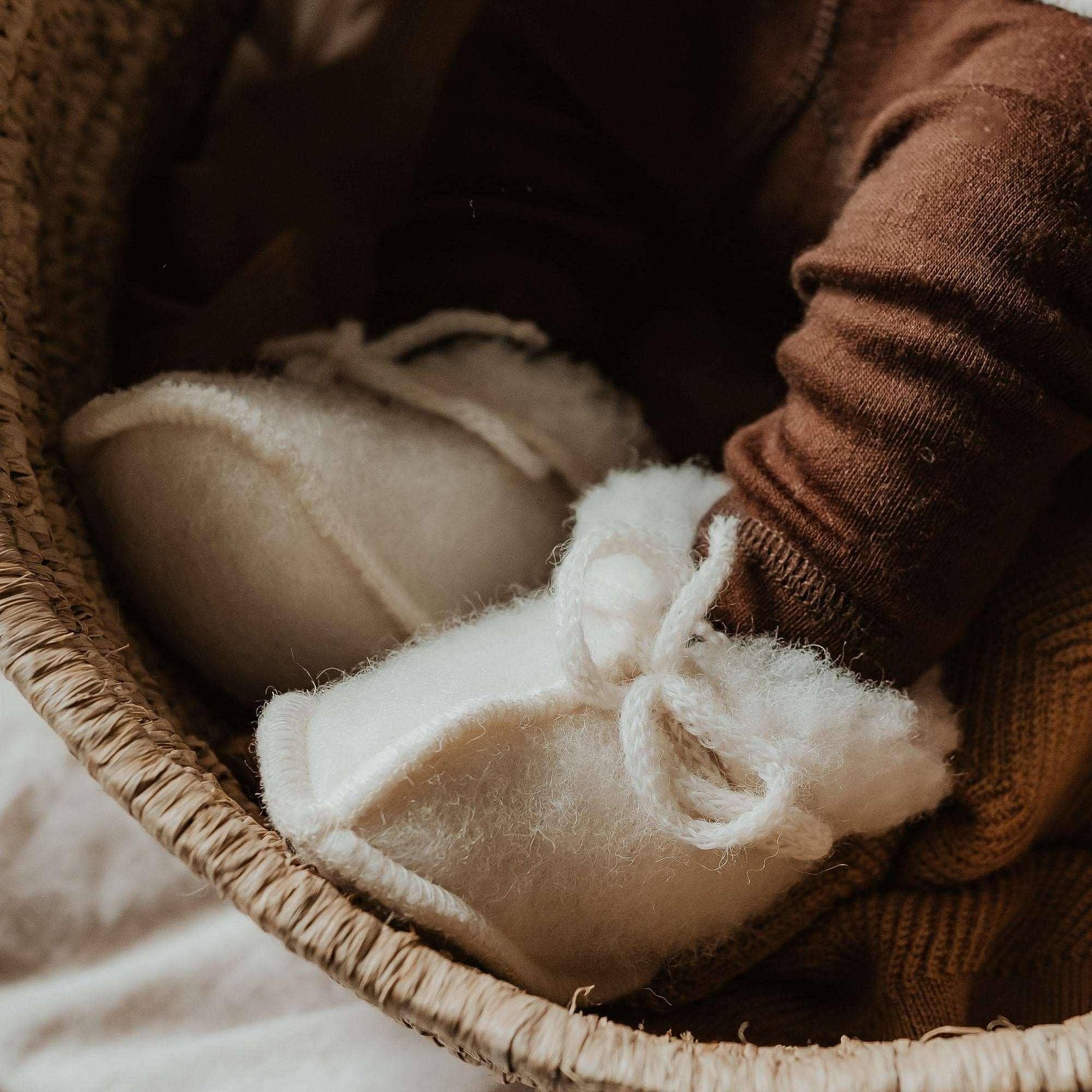 Merino Wool Baby Booties