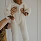 Teddy Onesie, Sand, 100% Natural Wool