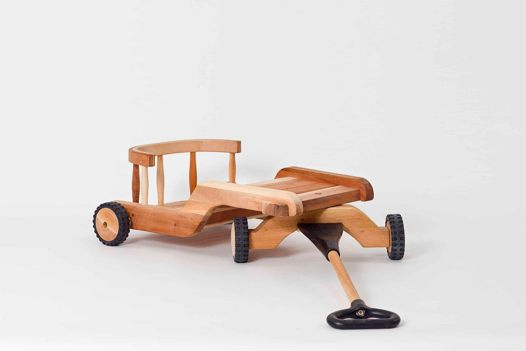 Wooden Pull-Cart, Sydfyns Trælegetøj, Wood & Natural