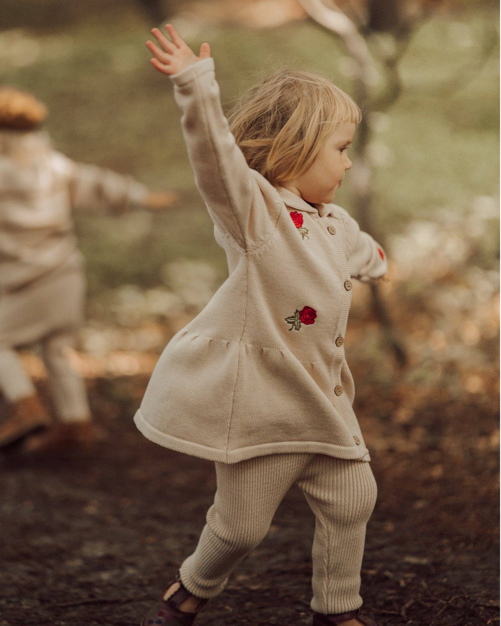 Rose Cardigan, 100% Organic Cotton