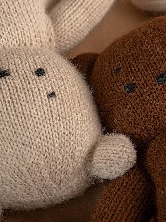 Alpaca Wool Teddy Bear, Handmade & Fairtrade