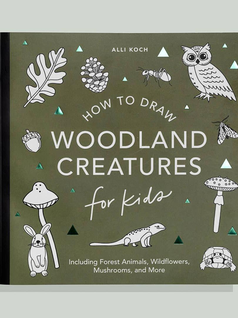 Mushrooms & Woodland Creatures: Kids How to Draw Book (fall)