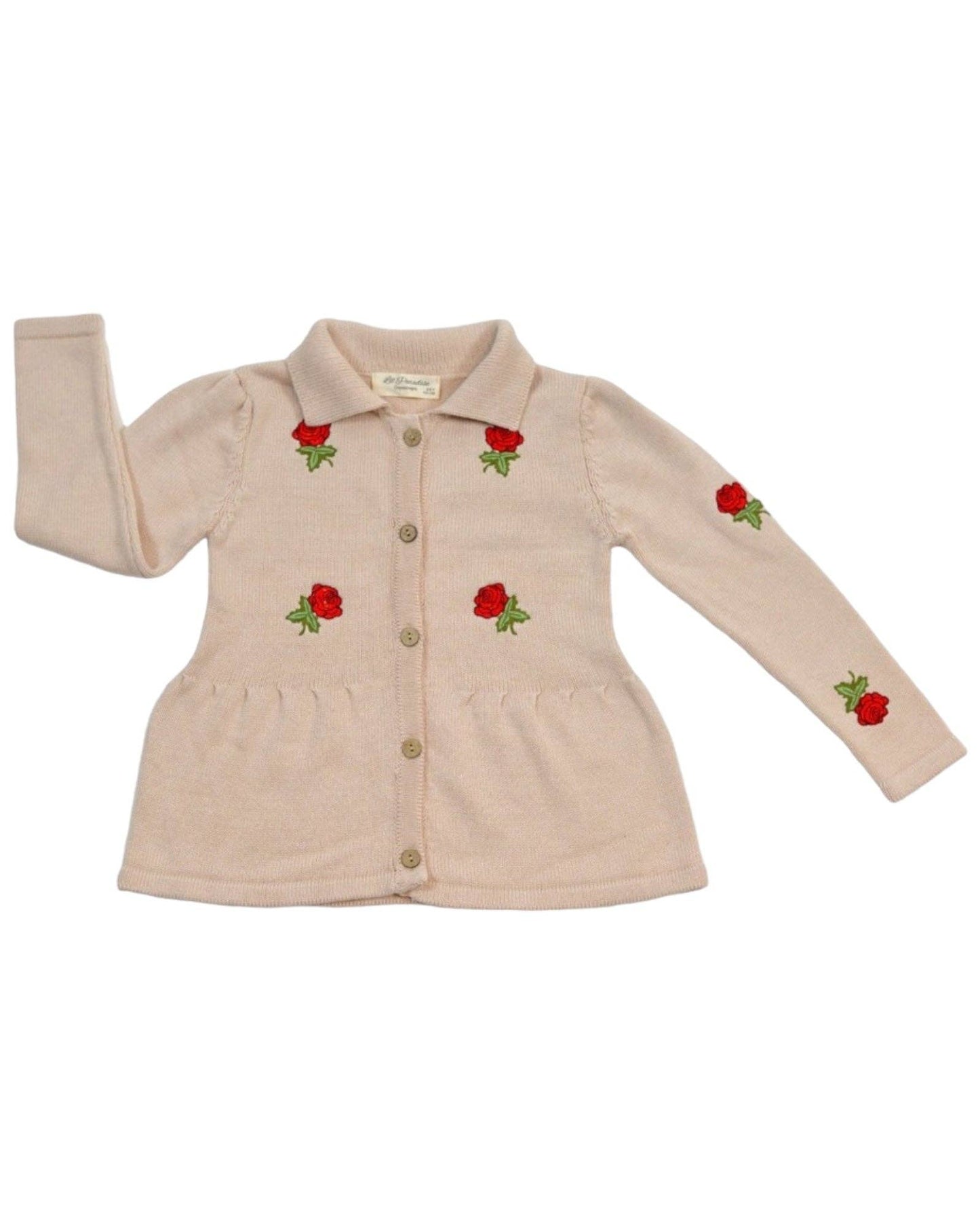 Rose Cardigan, 100% Organic Cotton