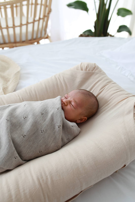 Merino Wool Knitted Baby Blanket, All-Season, Oeko-Tex Certified