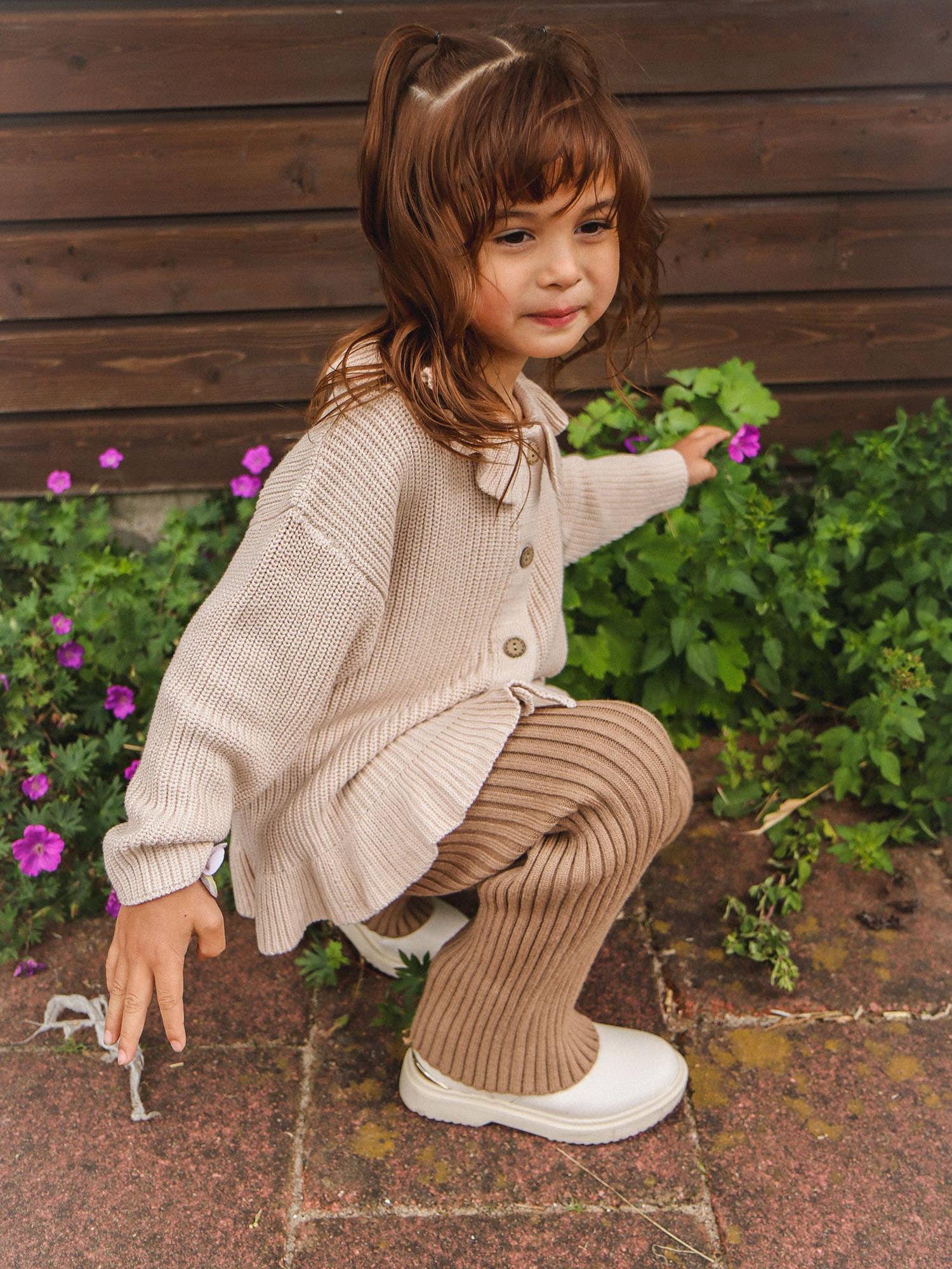 Scarlett Knit Pants, Nude