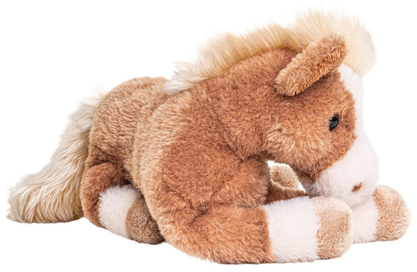 Horse, lying down (brown) - super soft - cuddly/plush toy