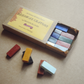Beeswax Block Rubbing Crayons, Set of 14 Natural Colours