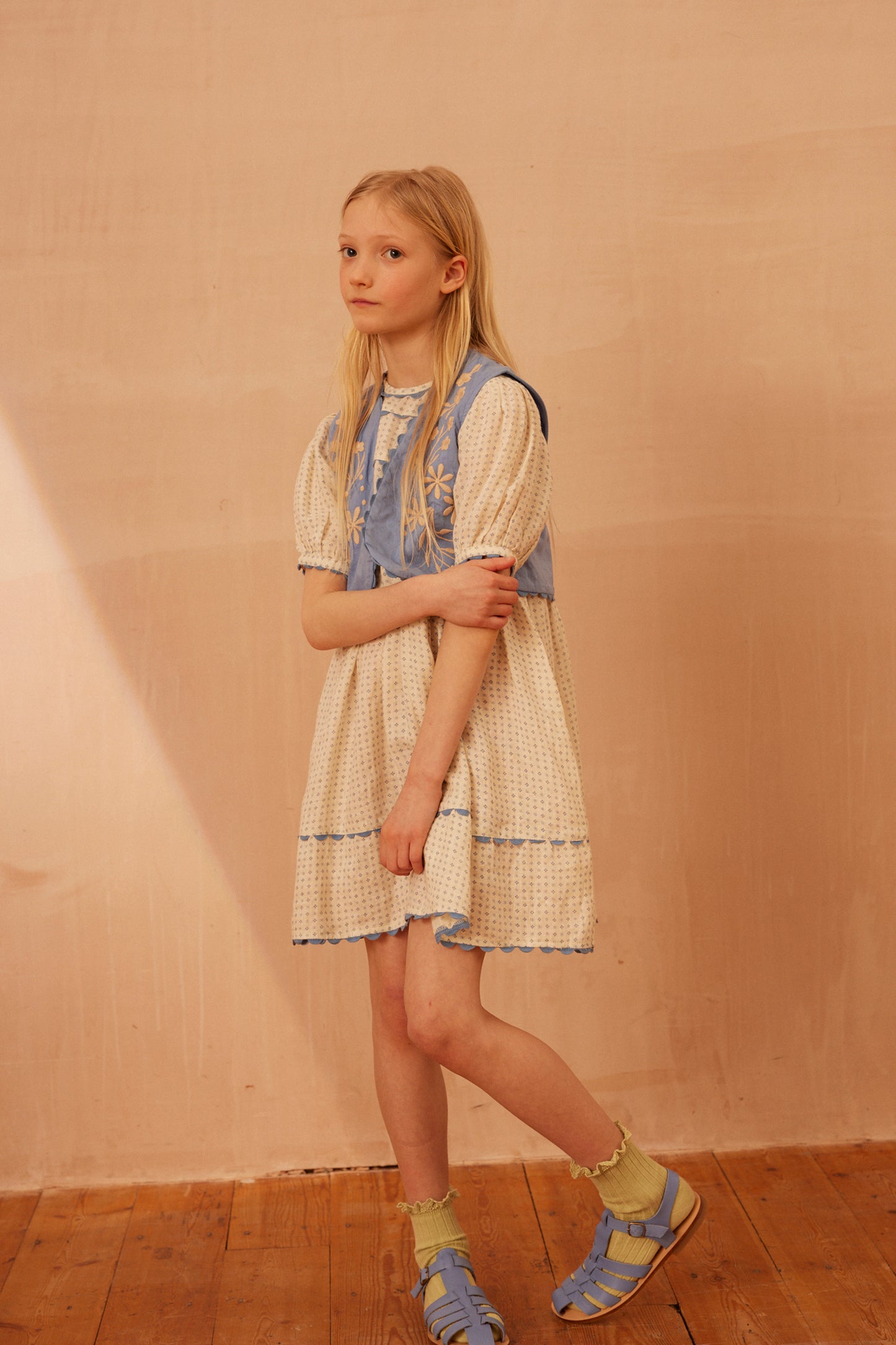 Apolina, Abigail Dress, Dot Calico