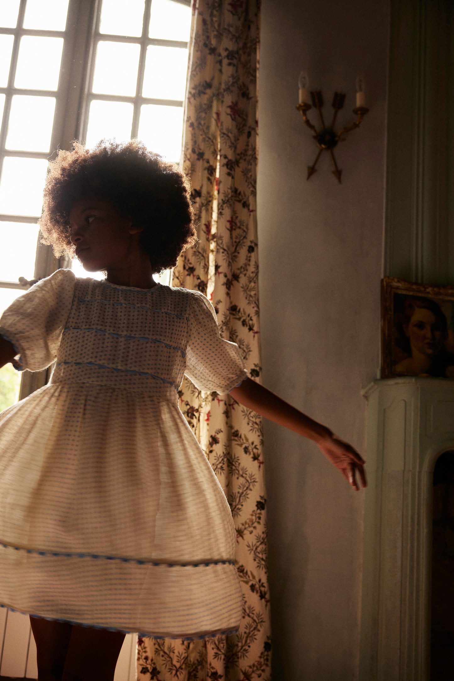 Apolina, Abigail Dress, Dot Calico