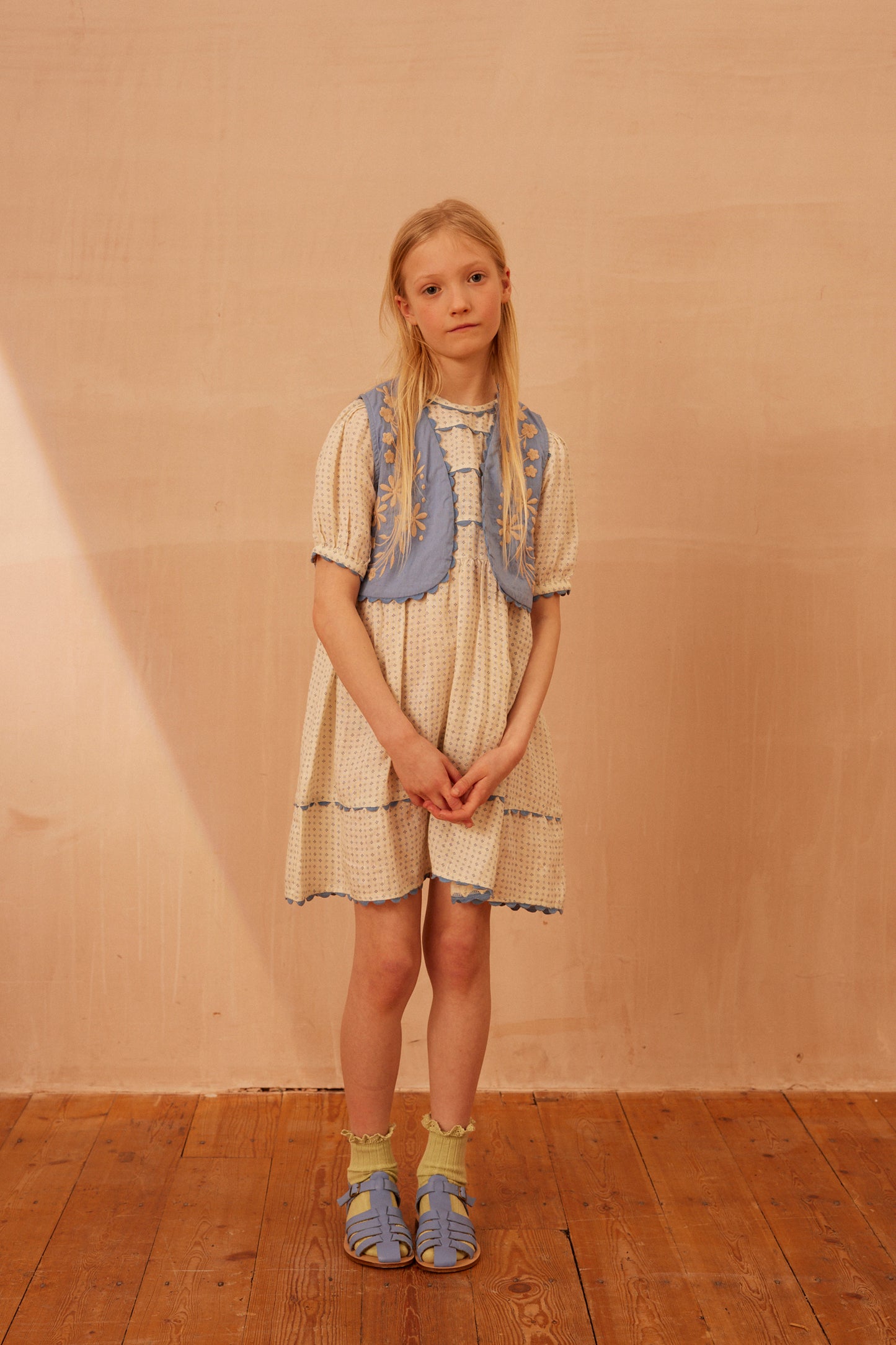 Apolina, Abigail Dress, Dot Calico